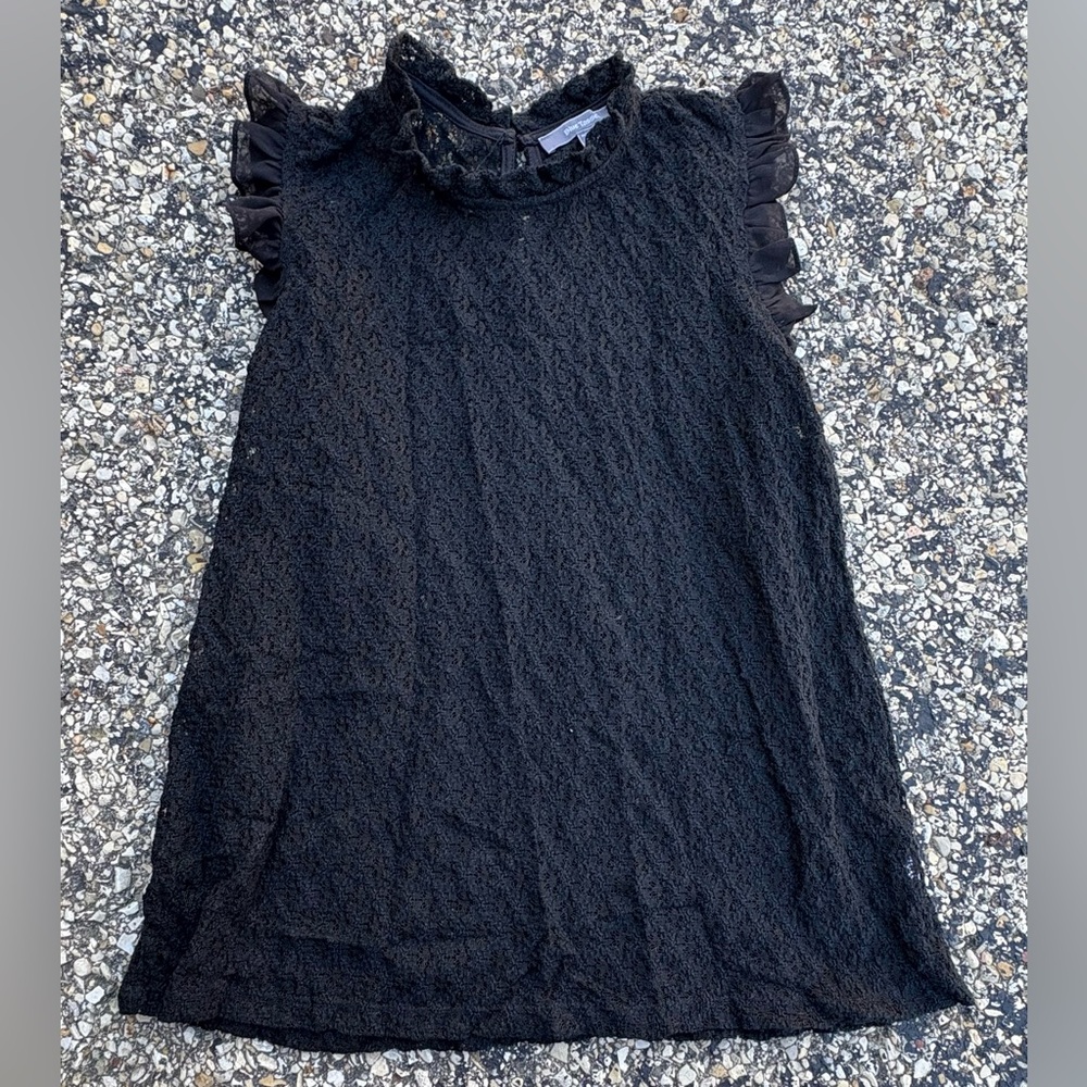Blue Tassel | Women’s | Black | Lace | Ruffles | Mini Dress |Size XS